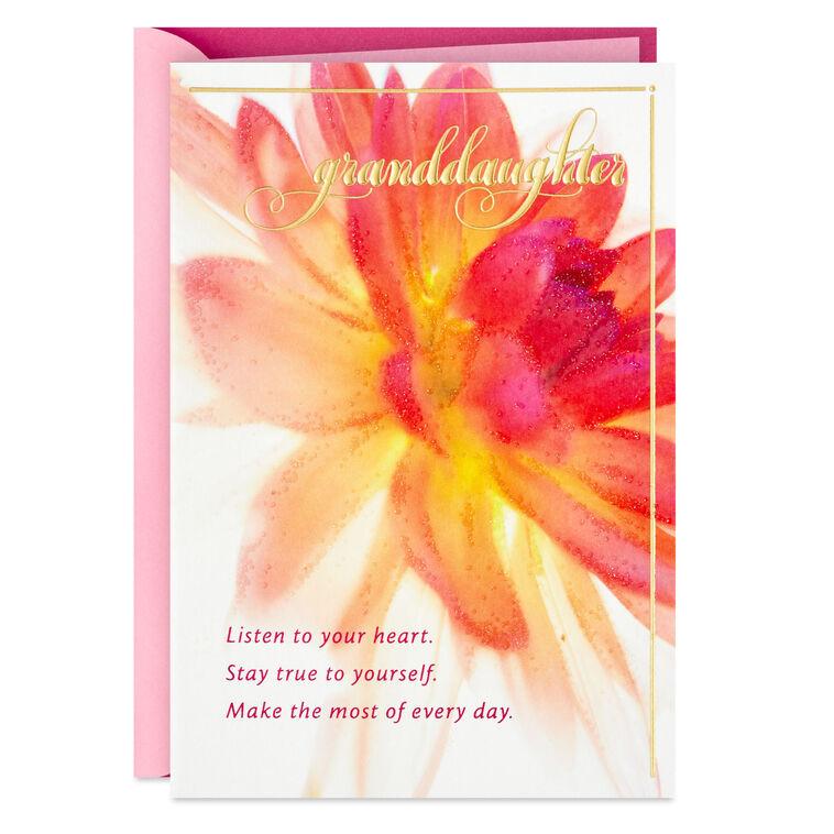 hallmark Shine Beautifully Birthday Card for Granddaughter