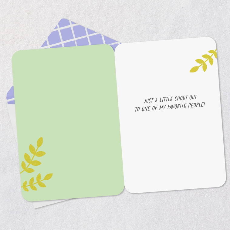 Hallmark Shout-Out To One Of My Favorite People Thinking Of You Card