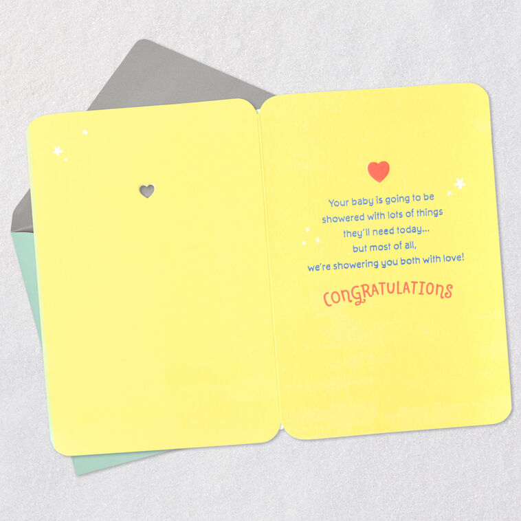 Hallmark Showered With Love Baby Shower Card From All