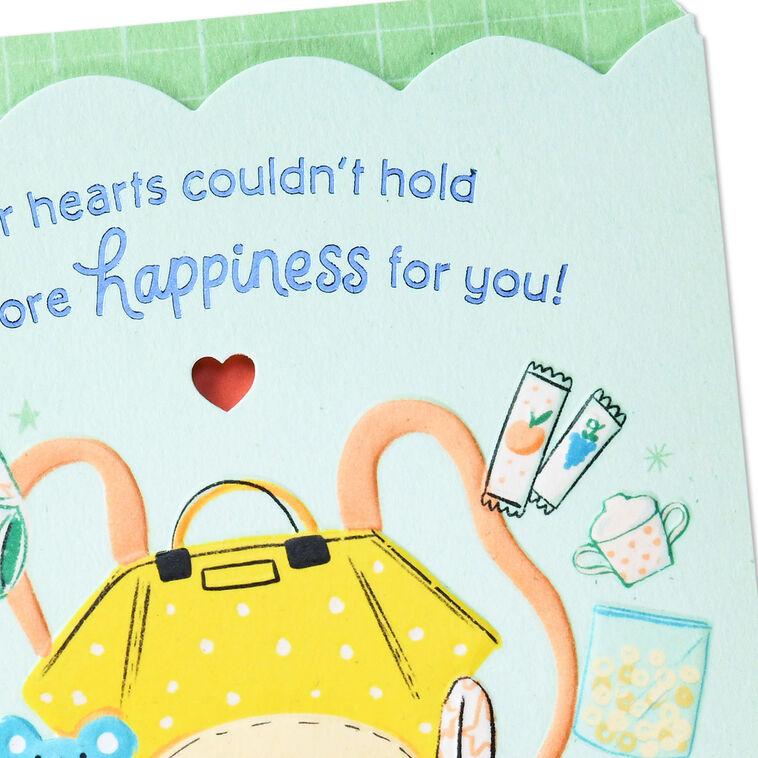 Hallmark Showered With Love Baby Shower Card From All