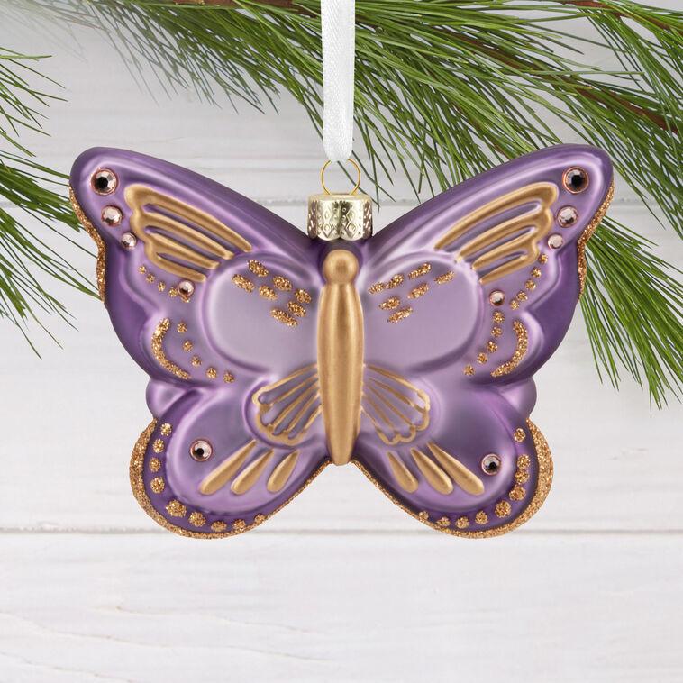 Hallmark Signature Butterfly Glass Hallmark Ornament