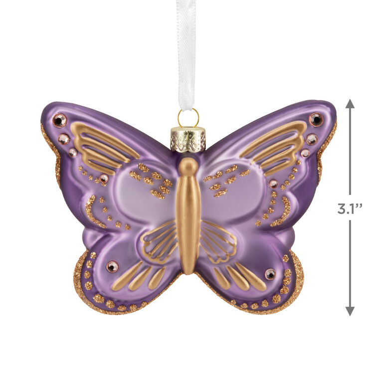 Hallmark Signature Butterfly Glass Hallmark Ornament