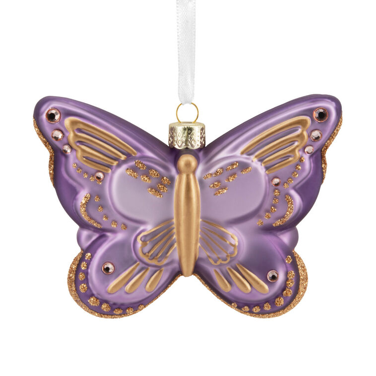 hallmark Signature Butterfly Glass Hallmark Ornament