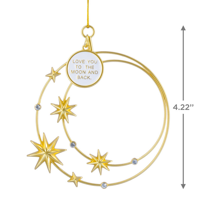 Hallmark Signature Love You To The Moon Constellation Metal Hallmark Ornament