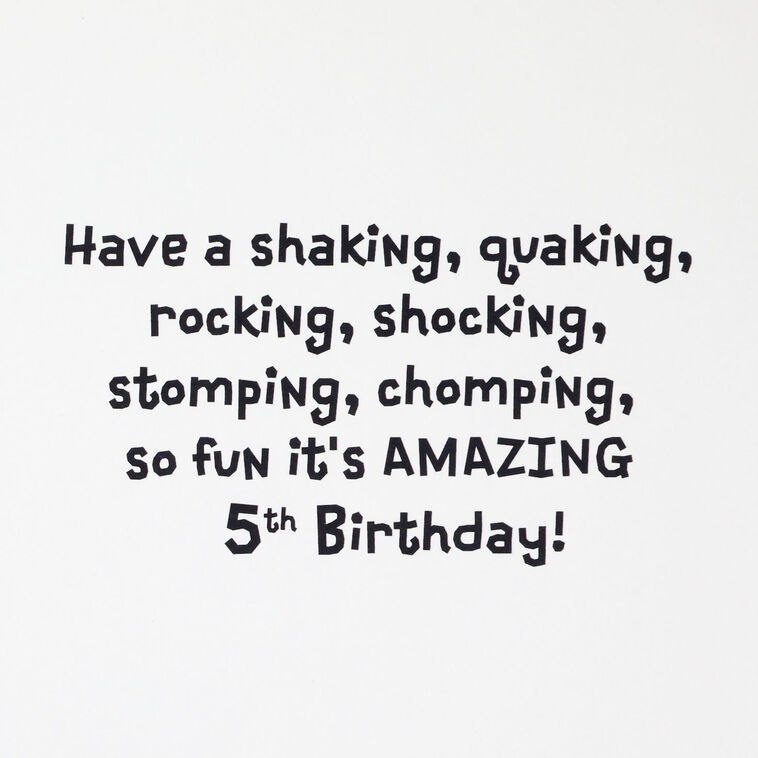 Hallmark Silly Monsters 5th Birthday Card With Stickers