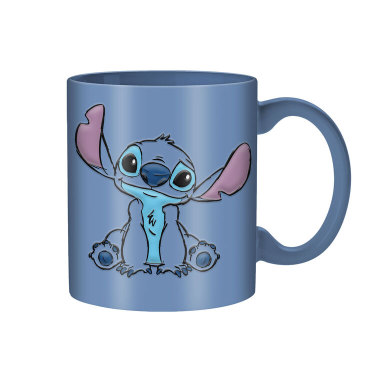 hallmark Silver Buffalo Disney Stitch Front and Back Mug 20 oz