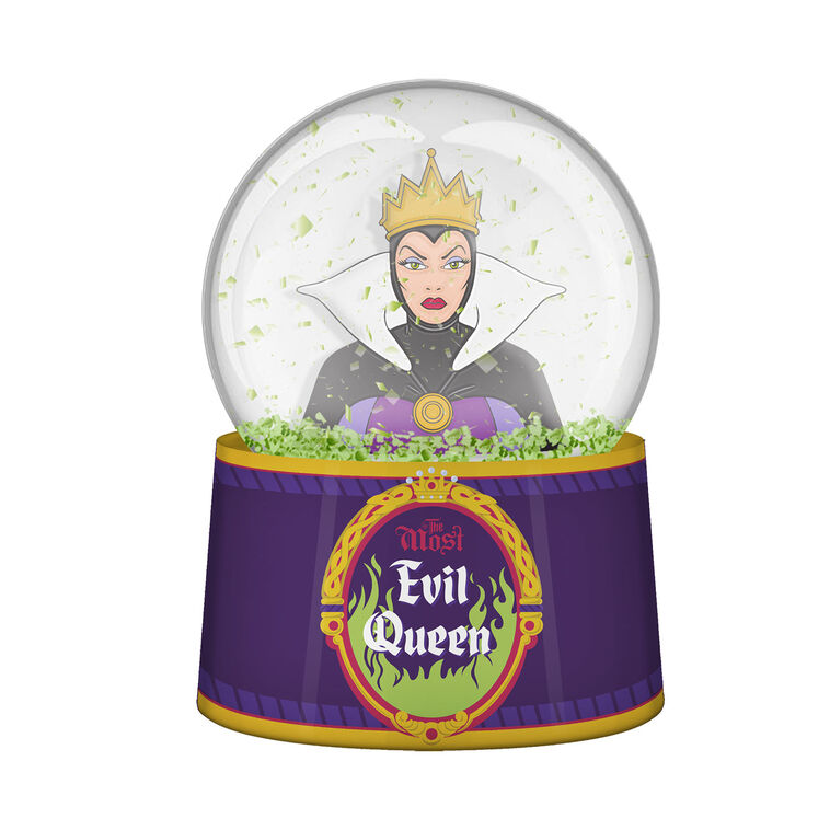 hallmark Silver Buffalo Disney Villains Evil Queen Light-Up Mini Snow Globe