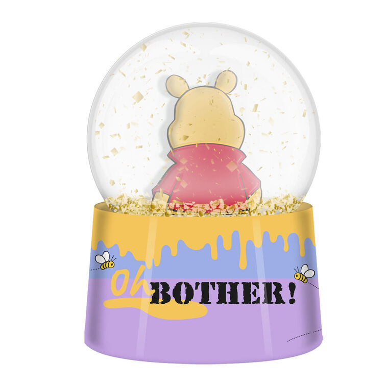 Hallmark Silver Buffalo Disney Winnie The Pooh Light-Up Mini Snow Globe