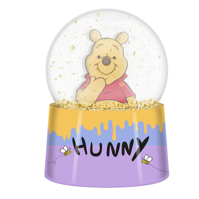 hallmark Silver Buffalo Disney Winnie the Pooh Light-Up Mini Snow Globe
