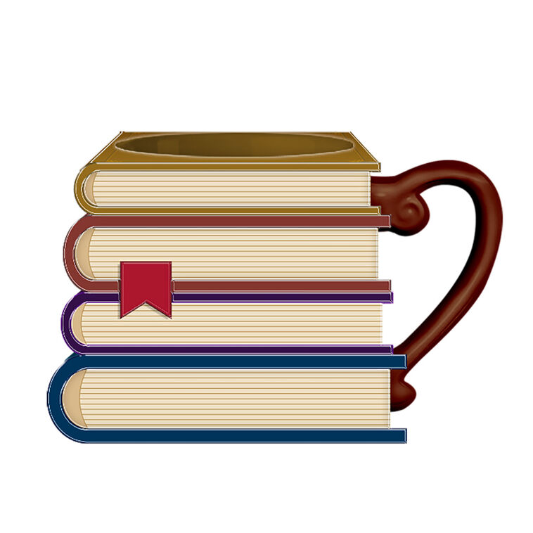 hallmark Silver Buffalo Harry Potter Books Sculpted Mug