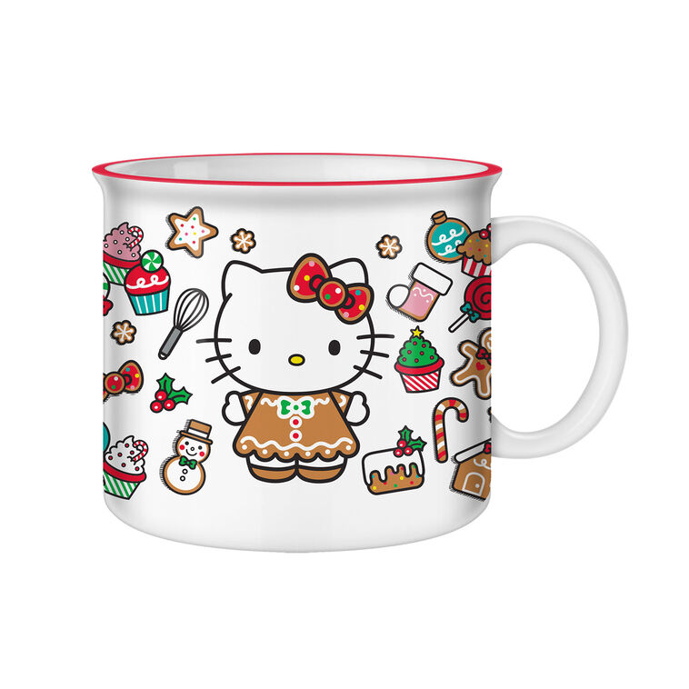 hallmark Silver Buffalo Sanrio Hello Kitty Christmas Cookies Mug 20 oz