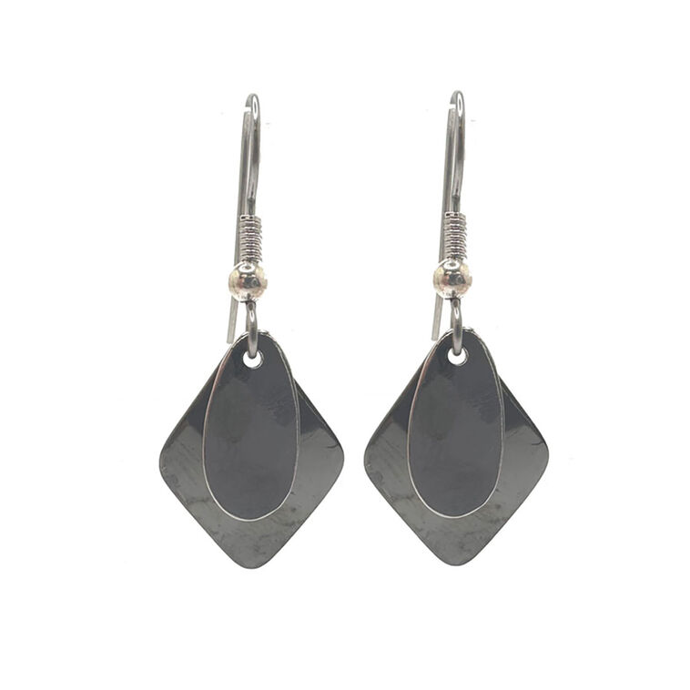 hallmark Silver Forest Silver-Tone Classic Layered Drop Earrings