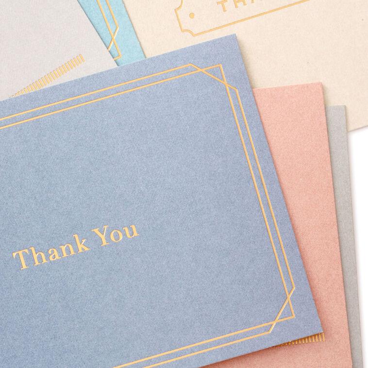 Hallmark Simple And Stately Boxed Blank Thank-You Notes Assortment Pack Of 24