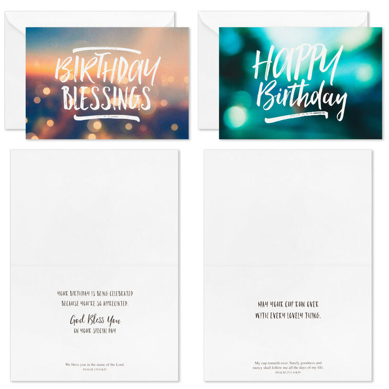 Hallmark Simple Elegance Boxed Religious Birthday Cards Assortment Pack Of 12
