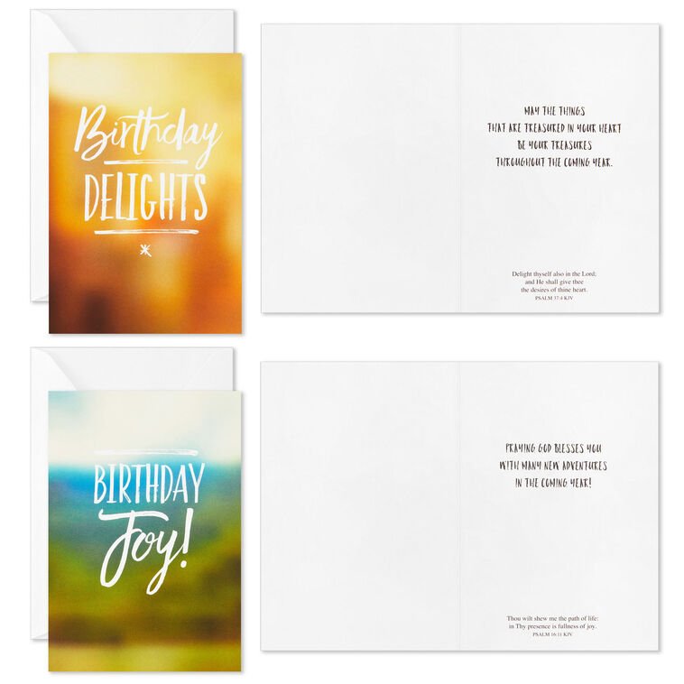 Hallmark Simple Elegance Boxed Religious Birthday Cards Assortment Pack Of 12