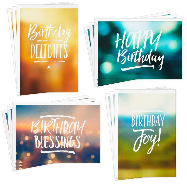 hallmark Simple Elegance Boxed Religious Birthday Cards Assortment Pack of 12