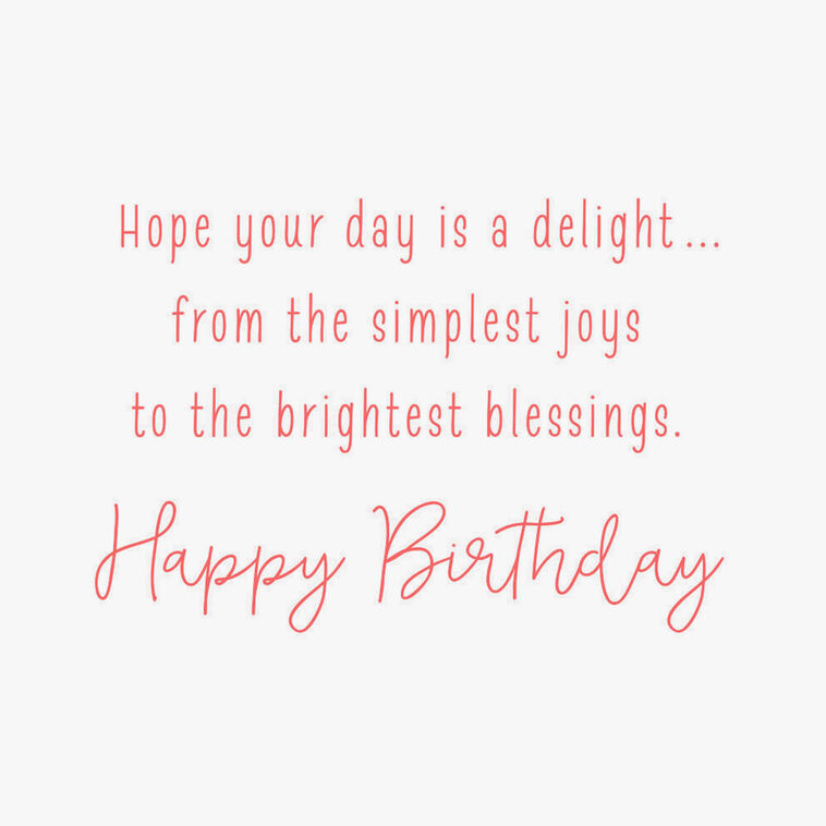 Hallmark Simple Joys And Bright Blessings Religious Birthday Card