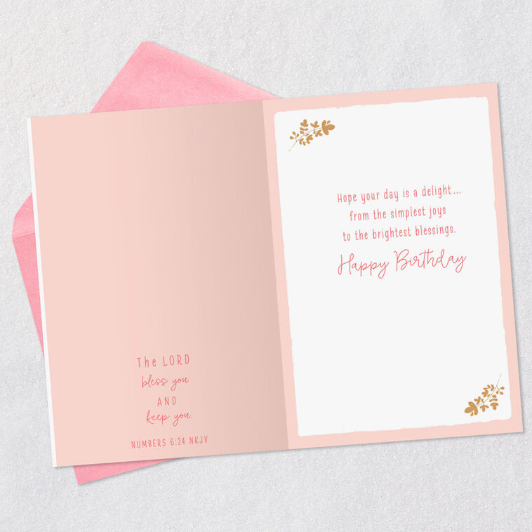 Hallmark Simple Joys And Bright Blessings Religious Birthday Card