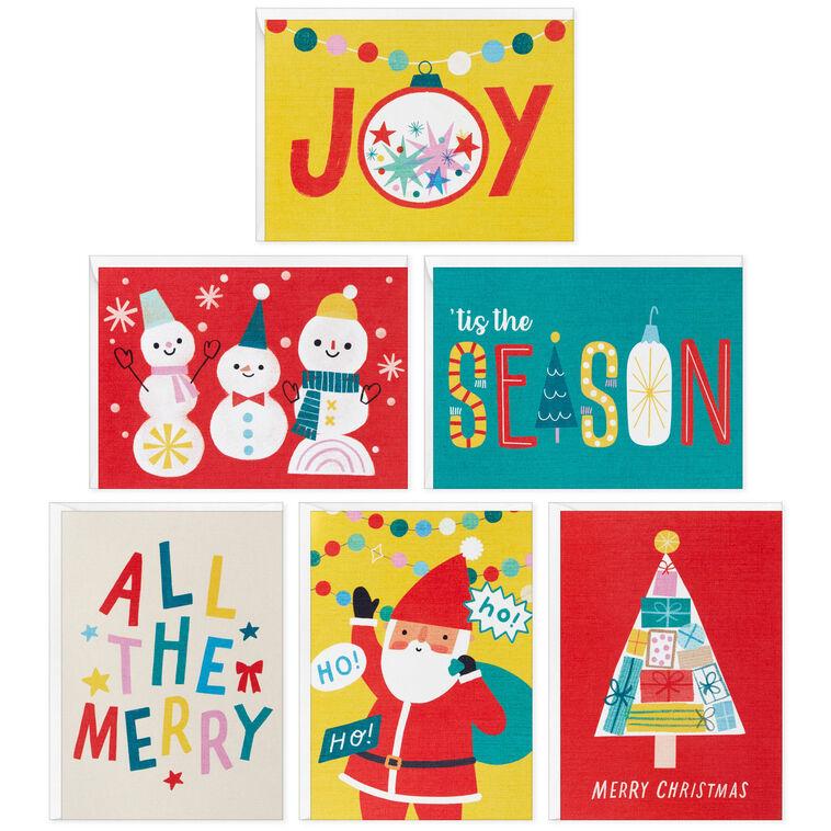 Hallmark Simply Festive Blank Boxed Christmas Notes Assortment Pack Of 36