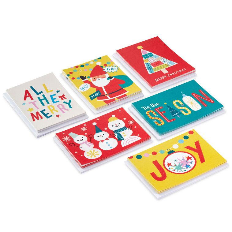 hallmark Simply Festive Blank Boxed Christmas Notes Assortment Pack of 36