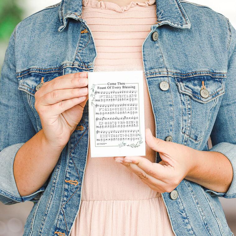 Hallmark Sincere Surroundings Come Thou Fount Of Every Blessing Hymn Music Sign