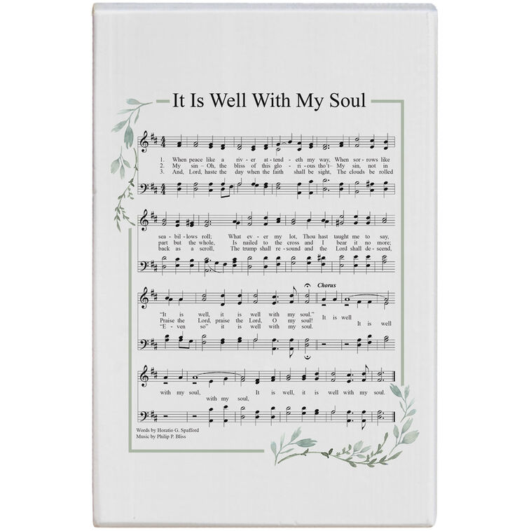 hallmark Sincere Surroundings It Is Well With My Soul Hymn Music Sign