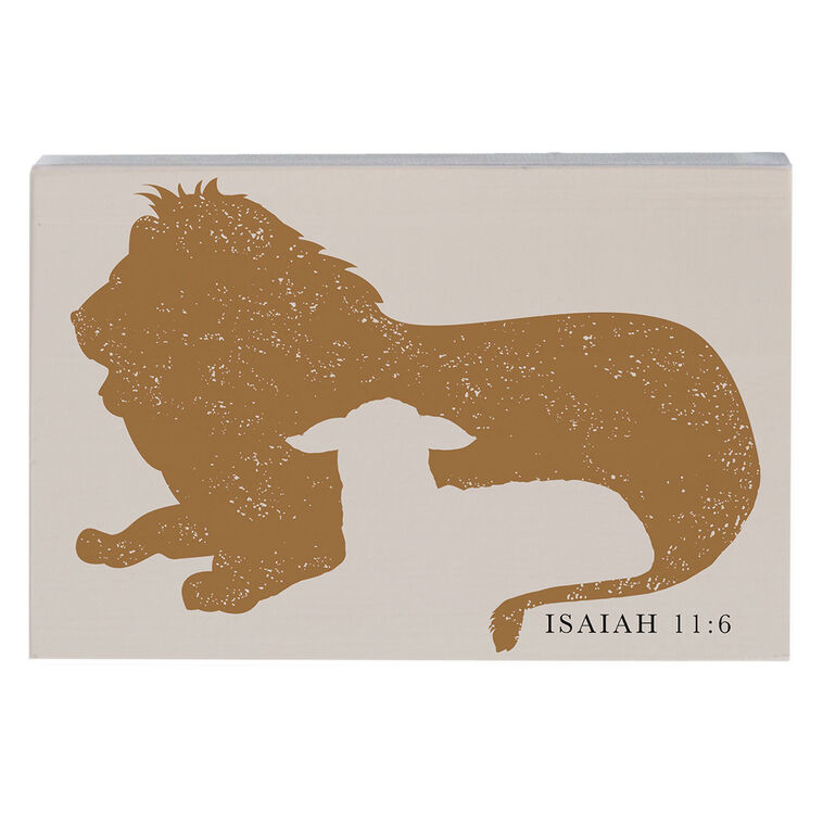 hallmark Sincere Surroundings Lion and Lamb Wood Sign
