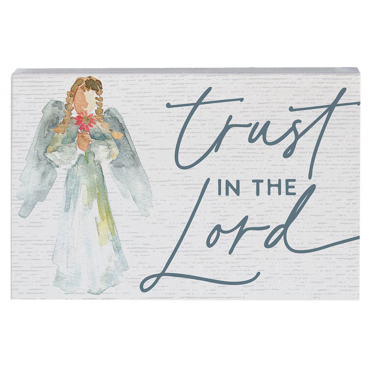 hallmark Sincere Surroundings Trust in the Lord Wood Quote Sign