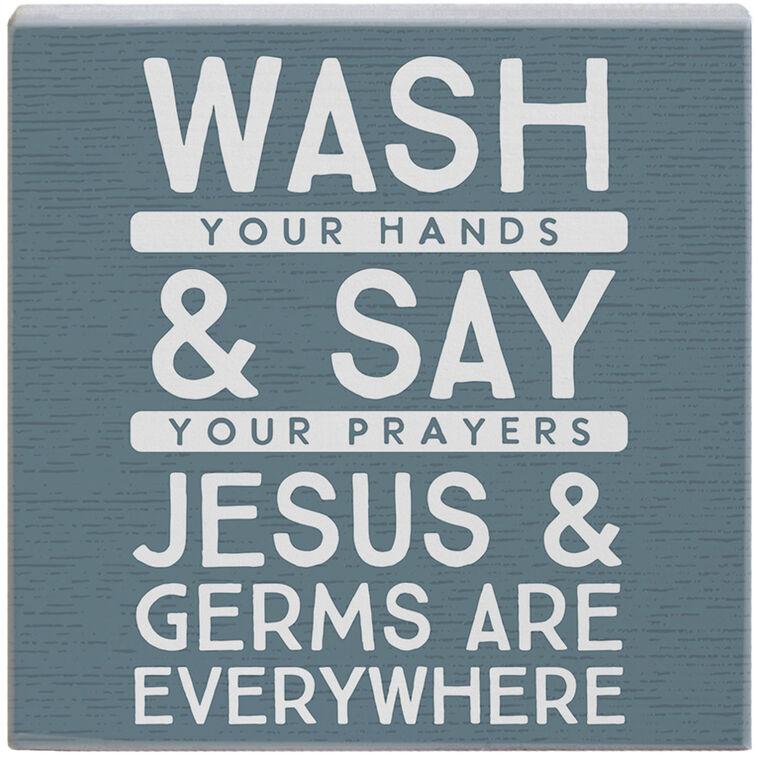 hallmark Sincere Surroundings Wash Your Hands Say Your Prayers Quote Sign
