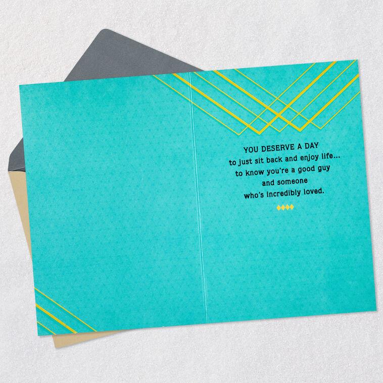 Hallmark Sit Back And Enjoy Life Birthday Card For Brother-in-Law