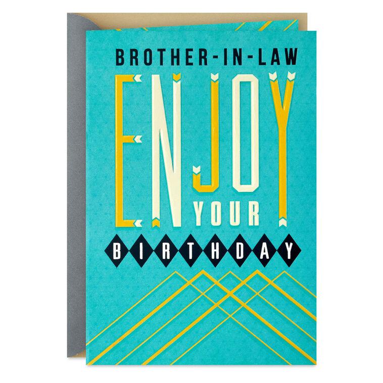 hallmark Sit Back and Enjoy Life Birthday Card for Brother-in-Law