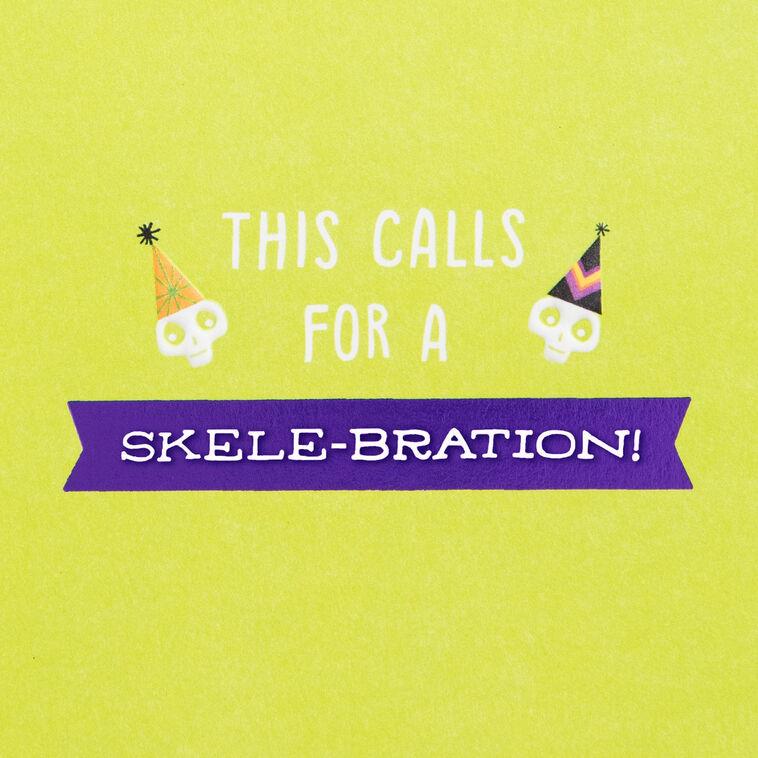 Hallmark Skele-bration Happy Halloween Birthday Card