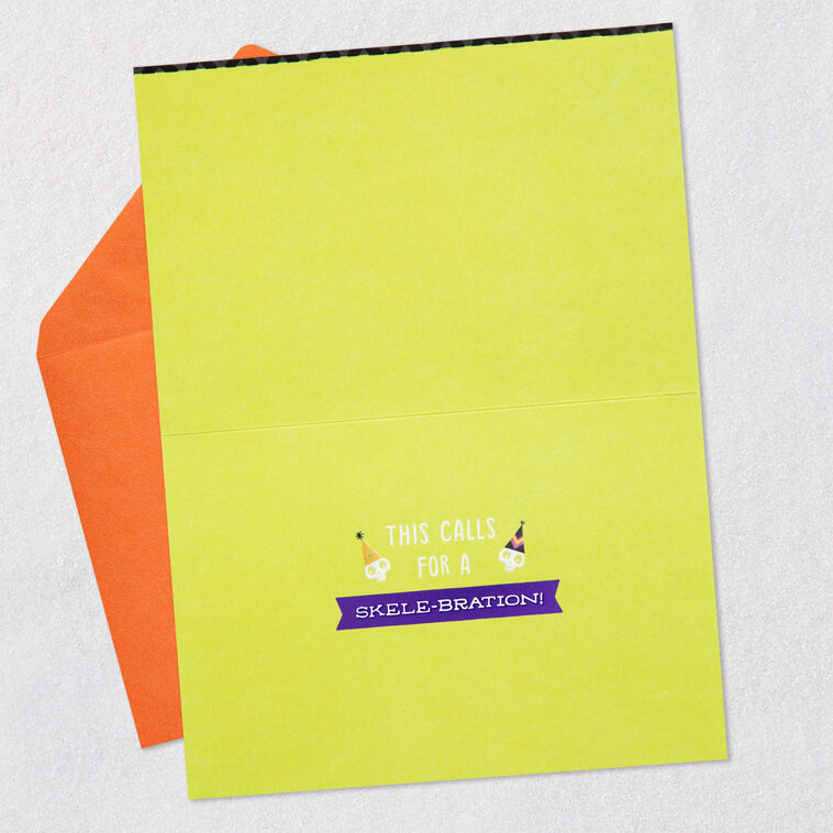 Hallmark Skele-bration Happy Halloween Birthday Card