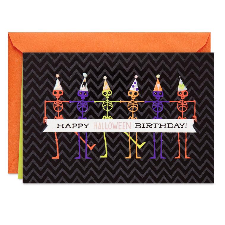 hallmark Skele-bration Happy Halloween Birthday Card