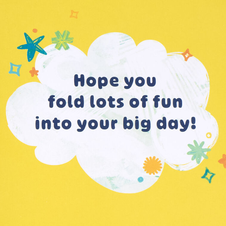 Hallmark Sky's The Limit Birthday Card For Kids With Coloring Sheets And Paper Airplane Activity