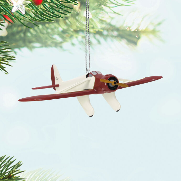 Hallmark Sky's The Limit Kinner Sportwing Airplane Ornament