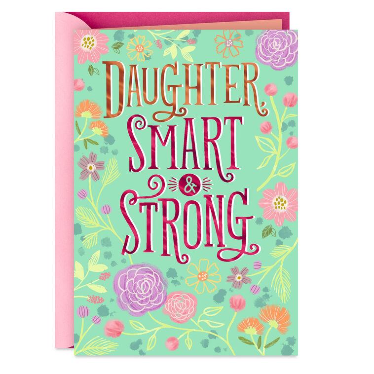 hallmark Smart and Strong Birthday Card for Daughter