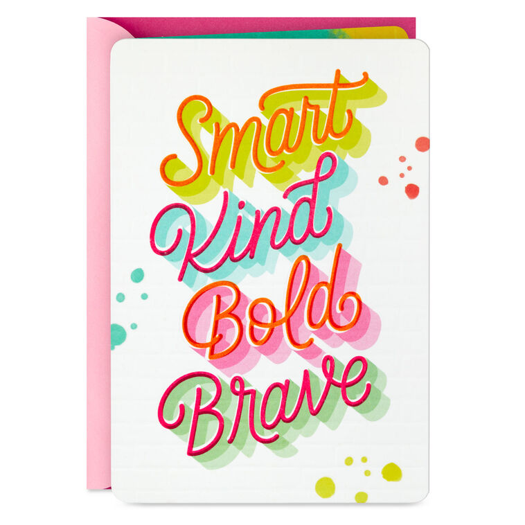 hallmark Smart Kind Bold Brave Birthday Card for Daughter