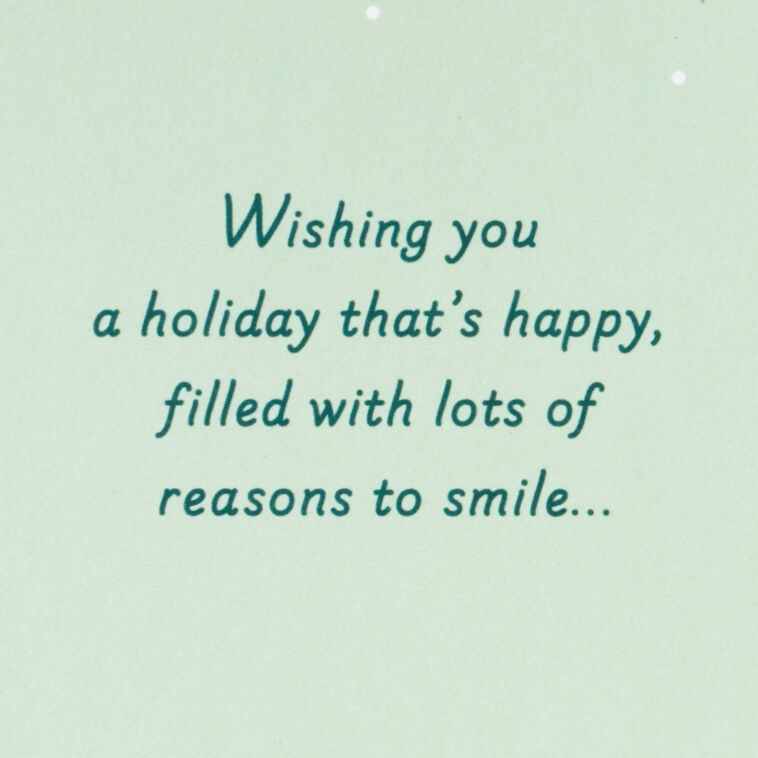Hallmark Smiles And Simple Joys Christmas Card For Son-in-Law