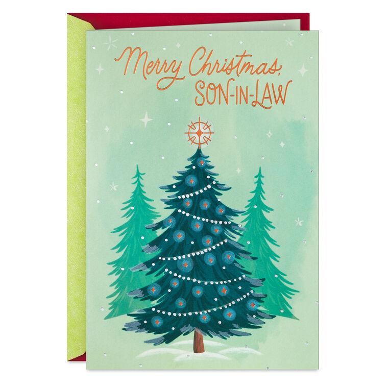 hallmark Smiles and Simple Joys Christmas Card for Son-in-Law