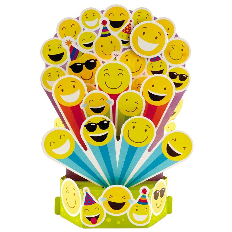 Hallmark Smiley Face Musical 3D Pop-Up Birthday Card With Light