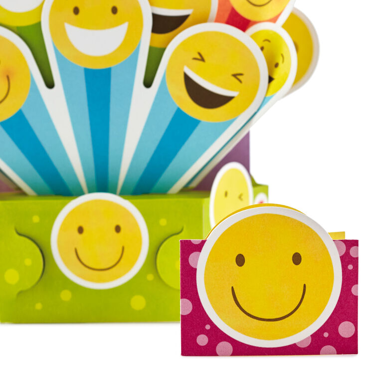 Hallmark Smiley Face Musical 3D Pop-Up Birthday Card With Light