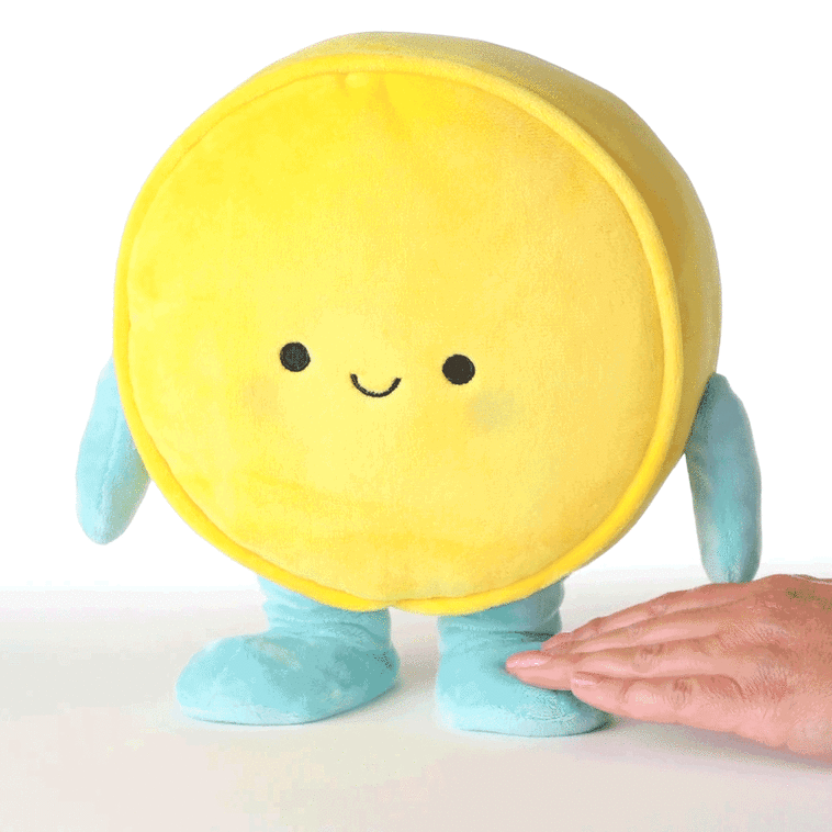 Hallmark Smiley Face Plush With Sound And Motion 10"