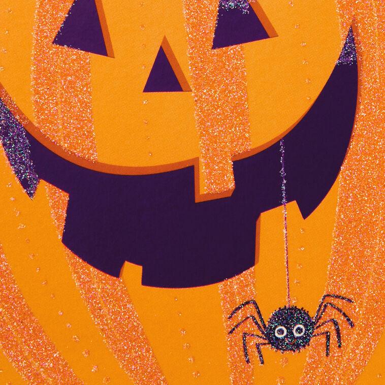 Hallmark Smiling Pumpkin With Spider Halloween Cards Pack Of 6