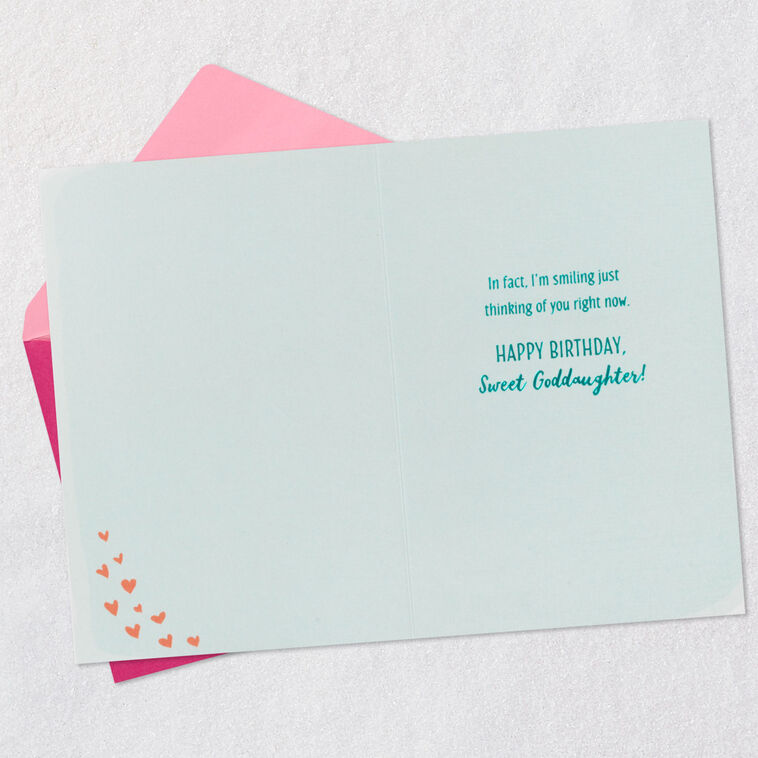 Hallmark Smiling Thinking Of You Birthday Card For Goddaughter