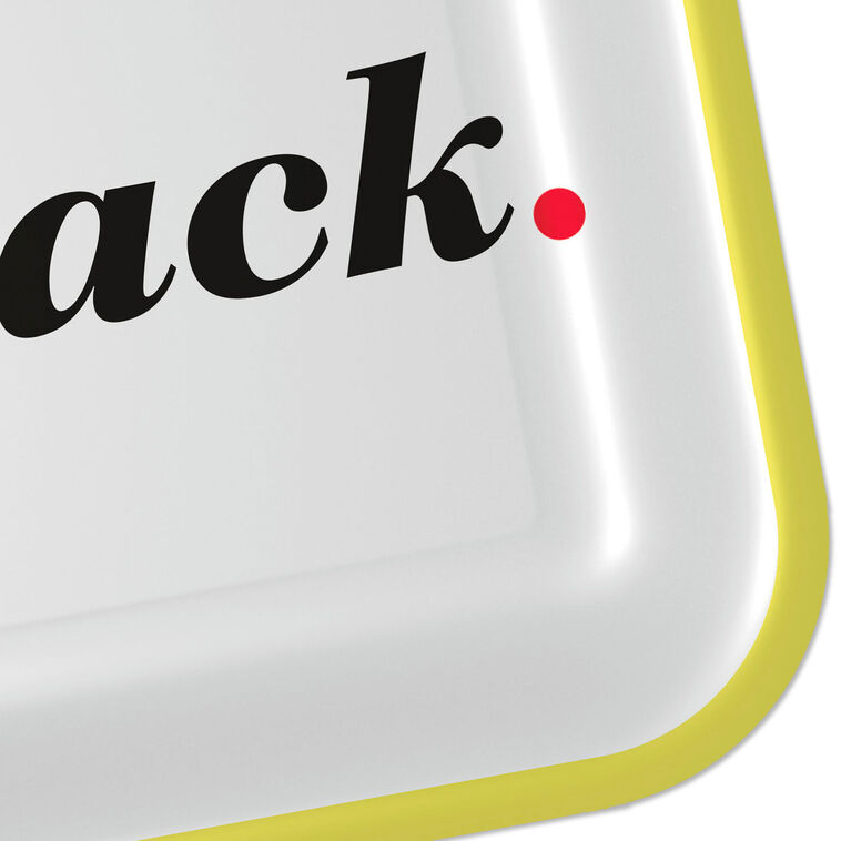Hallmark "Snack" Black And White Square Dessert Plates Set Of 8