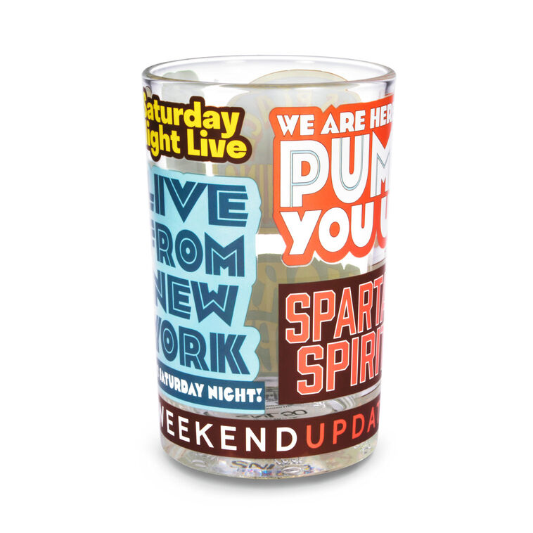 hallmark SNL Best of SNL Slogans Collectible Drinking Glass 13.5 oz