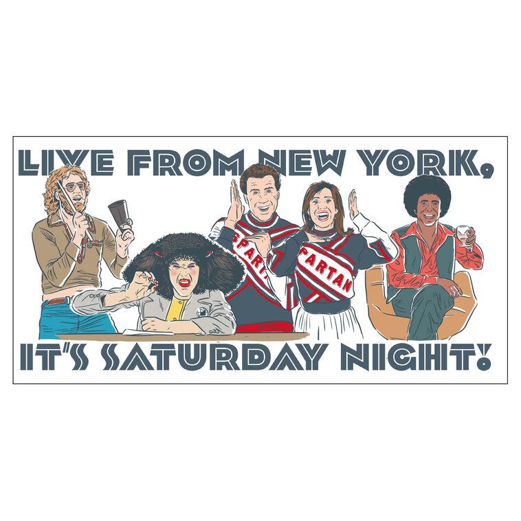 Hallmark SNL Live From New York Collectible Drinking Glass 13.5 Oz
