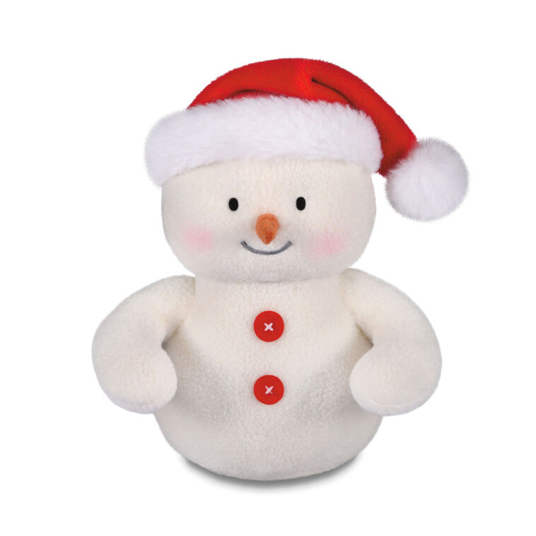 hallmark Snowman in Santa Hat Plush Gift Card Holder 5"
