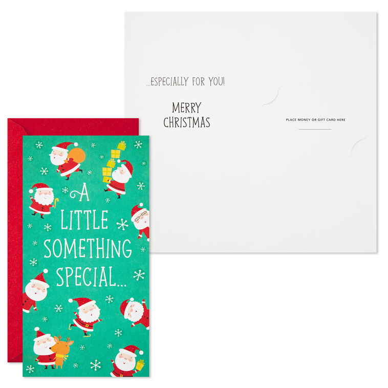Hallmark Snowmen And Santas Assorted Money Holder Christmas Cards Pack Of 6